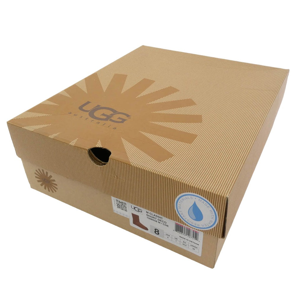UGG アグ 1008558 M CLASSIC SHORT DECO クラシック ショートデコ ムートン ブーツ ブラウン系 26cm【中古】