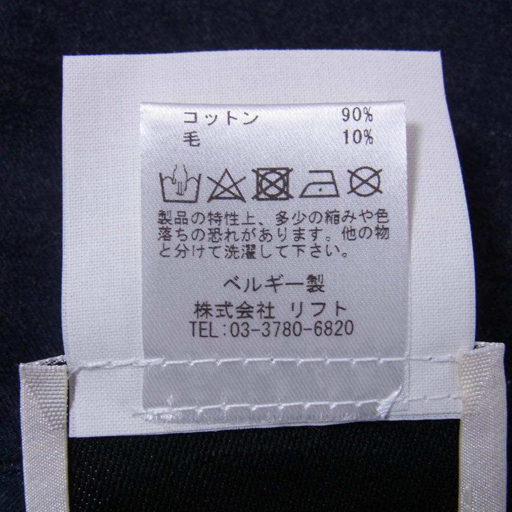 STEPHAN SCHNEIDER ステファンシュナイダー カシミヤ混 コットン 長袖 シャツ ネイビー系 4【中古】