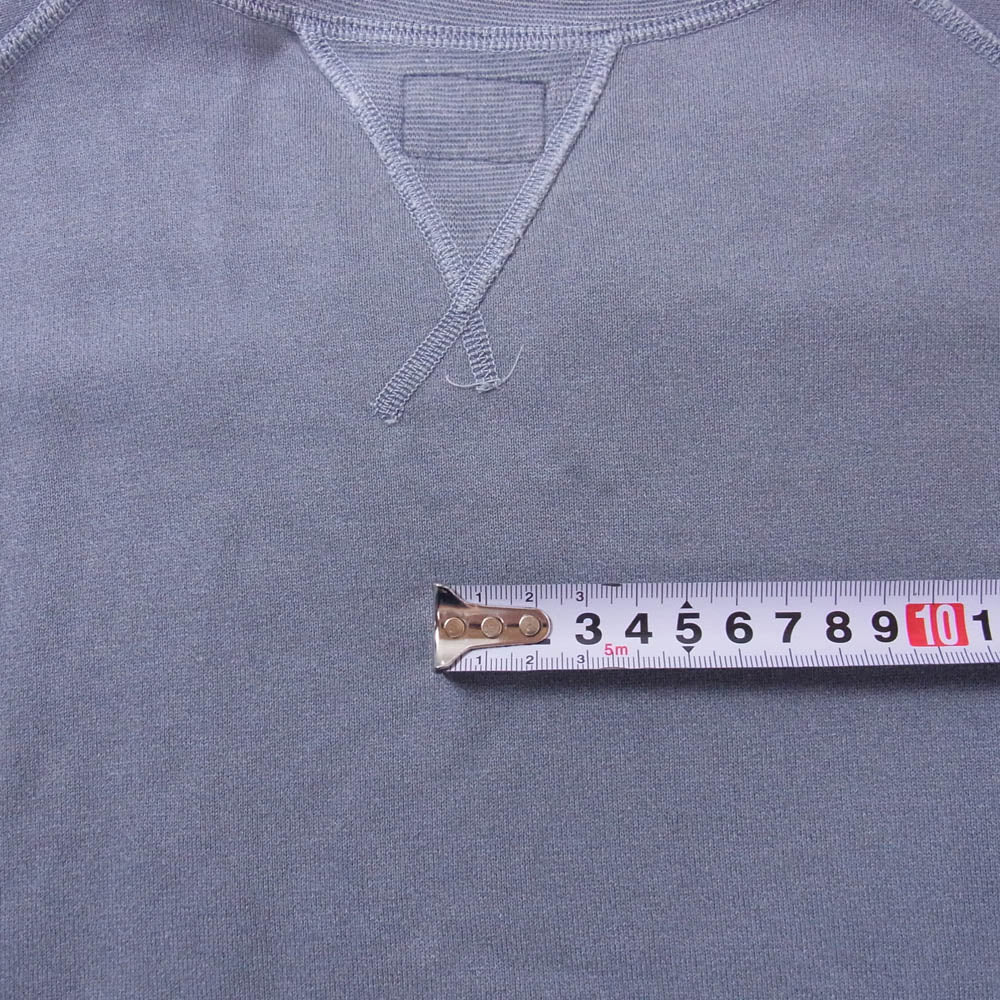 The REAL McCOY'S ザリアルマッコイズ TOY'S MCCOY トイズマッコイ ガーメントダイ 製品染め 無地 半袖 ラグラン スウェット シャツ グレー系 38【中古】