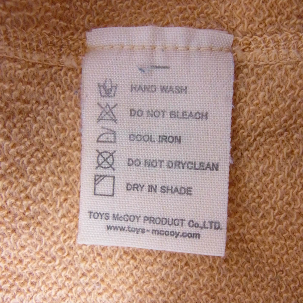 The REAL McCOY'S ザリアルマッコイズ TOY'S MCCOY トイズマッコイ ガーメントダイ 製品染め 無地 半袖 ラグラン スウェット シャツ オレンジ系 38【中古】