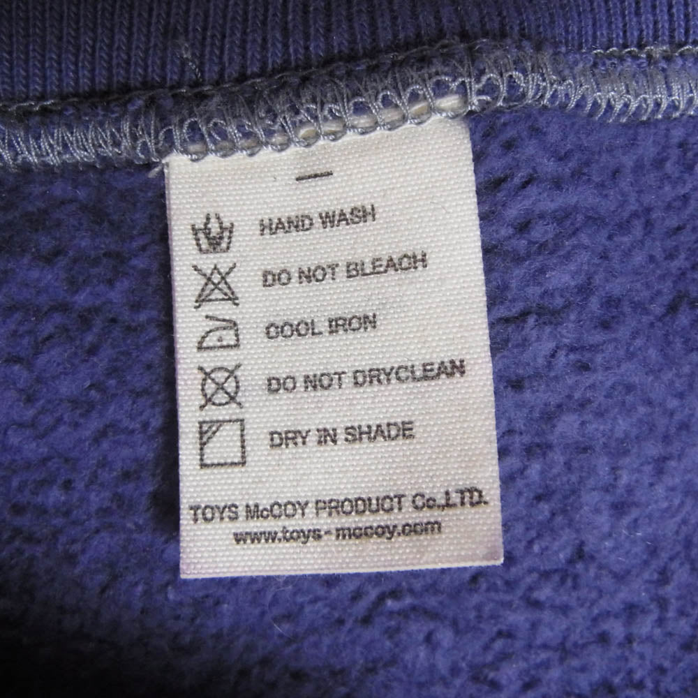 The REAL McCOY'S ザリアルマッコイズ TOY'S MCCOY トイズマッコイ Steve McQueen SWEAT カットオフ ヘビー ウェイト スウェット トレーナー パープル系 38【中古】