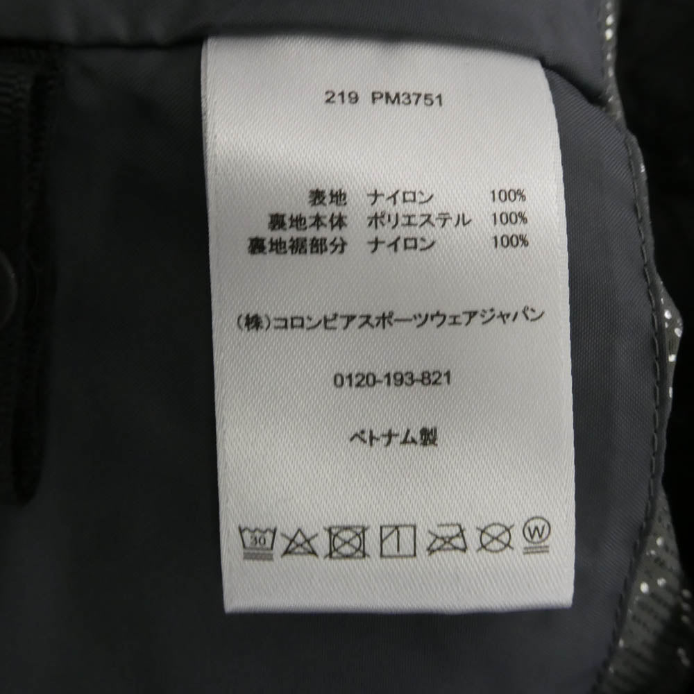 Columbia コロンビア PM3751 DECRUZE SUMMIT PATTERNED JACKET デクルーズ サミット パターンド ジャケット ブラック系 XL【中古】