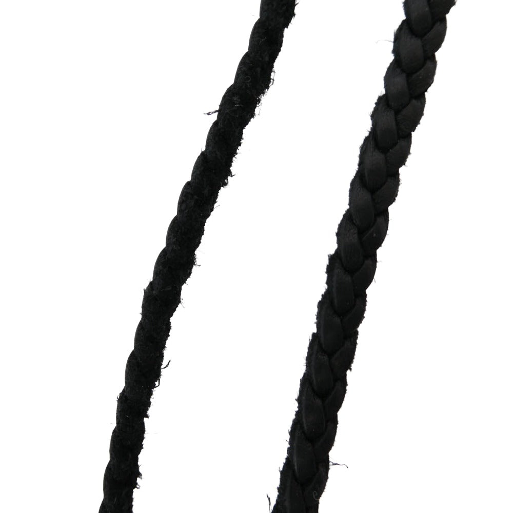 CHROME HEARTS クロムハーツ(原本無) CH CROSS SML BC スモール CHクロス レザーブレード ボロチップ ネックレス シルバー系 ブラック系【中古】