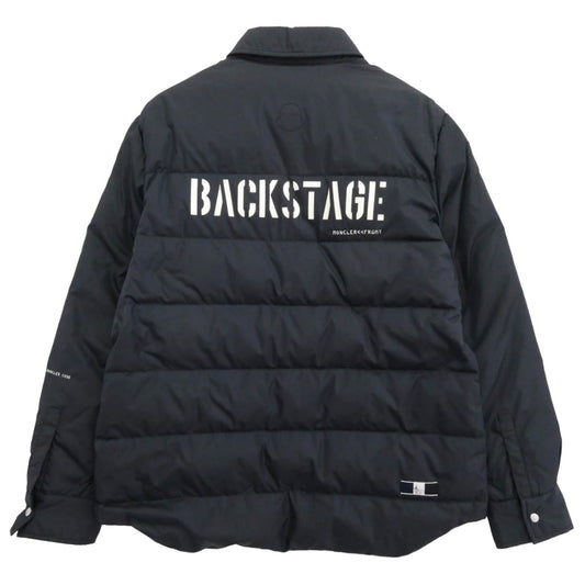 MONCLER モンクレール D209U4031600 × FRAGMENT フラグメント MAZE JACKET ダウン ジャケット ネイビー系 4【中古】