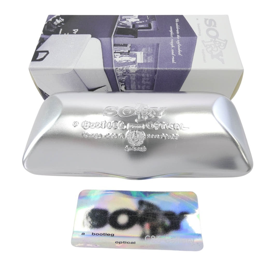 ソーリー ブートレグ プログラム 日本製 NOEL RAW SMOKE メガネ 眼鏡 ブラック系【美品】【中古】