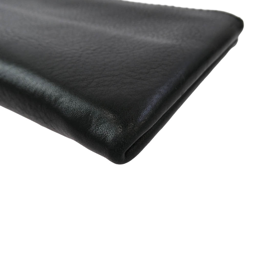 オルガン シュリンクレザー L字ファスナー 長財布 ブラック系【中古】