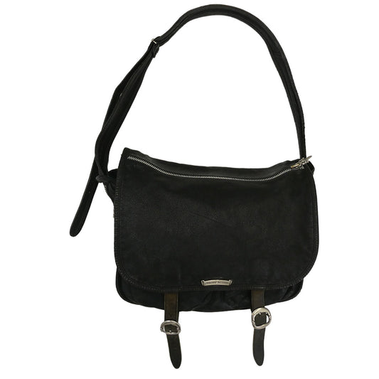CHROME HEARTS クロムハーツ(原本無) MESSENGER メッセンジャー ガンスリンガーレザー ショルダーバッグ ブラック系【中古】
