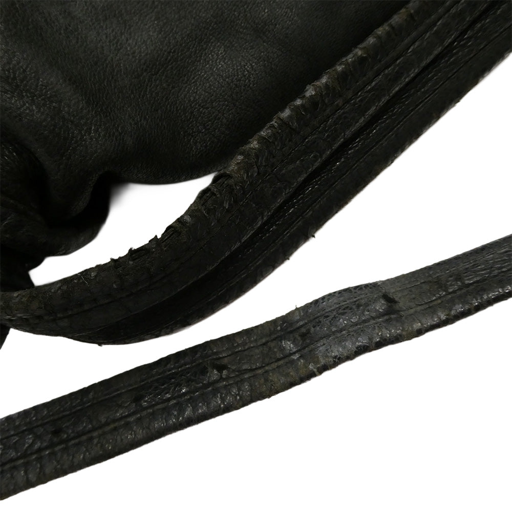 CHROME HEARTS クロムハーツ(原本無) MESSENGER メッセンジャー ガンスリンガーレザー ショルダーバッグ ブラック系【中古】