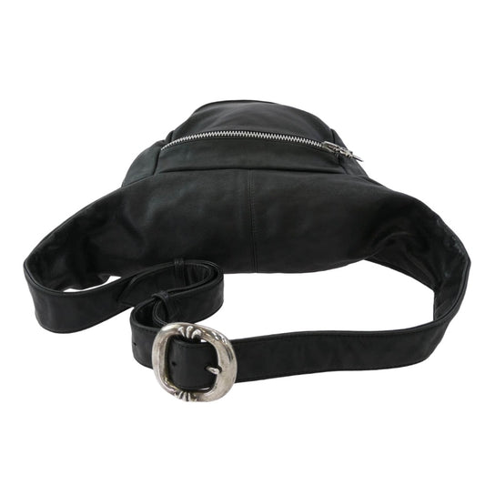 CHROME HEARTS クロムハーツ(原本無) SNAT PACK XL スナットパック XL ダガージップ ガンスリンガーベルト レザーウエストバッグ ブラック系 シルバー系【中古】