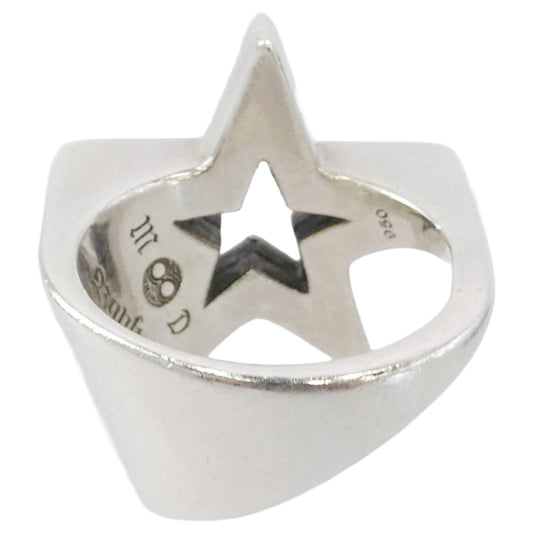 BANKROBBER バンクロバー MAGICALDESIGN マジカルデザイン STAR BRIGHT RING スター ブライトリング SV950 シルバー系 21.5号【中古】