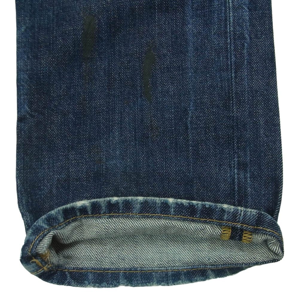 DSQUARED2 ディースクエアード S71LA0474 ダメージ ペイント クラッシュ 加工 デニム パンツ インディゴブルー系 46【中古】
