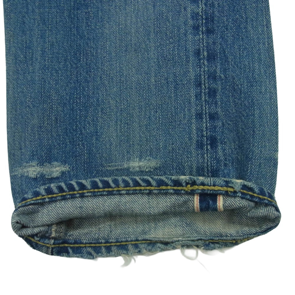 HYSTERIC GLAMOUR ヒステリックグラマー SP加工 小窓 セルビッチ スタッズ デニム パンツ 日本製 インディゴブルー系 30【中古】