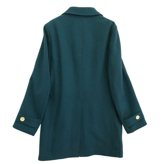 WACKO MARIA ワコマリア 13AW-BAL-11 × WOOLRICH ウールリッチ ウール チェスター バルカラー コート グリーン系 S【中古】