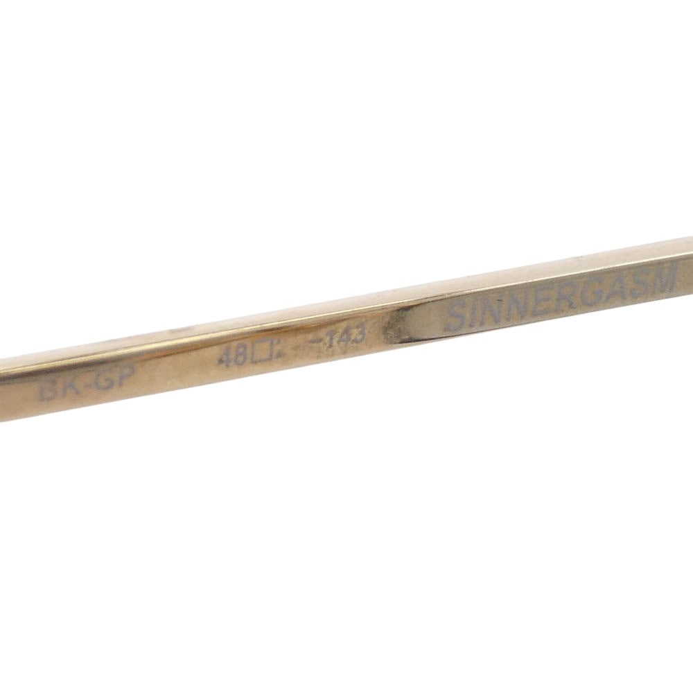 CHROME HEARTS クロムハーツ(原本無) SINNERGASM ウェリントン フレーム サングラス ブラック系【中古】