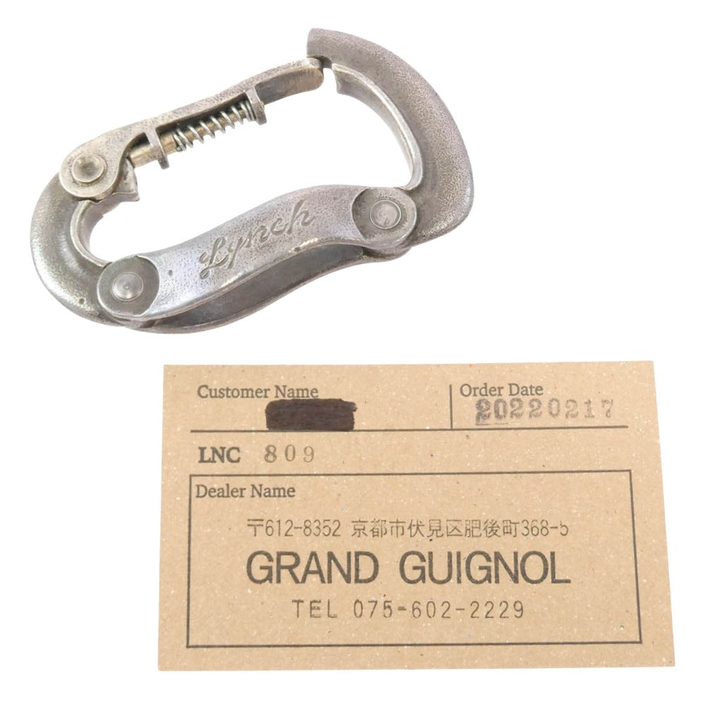 LYNCH SILVERSMITH リンチシルバースミス LNC809 CARABINA KEY HOLDER SILVER925 カラビナ キーホルダー シルバー系【中古】