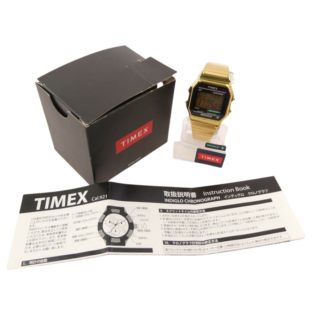 TIMEX タイメックス T78677 Classic Digital クラシック デジタル 時計 ウォッチ ゴールド系【中古】