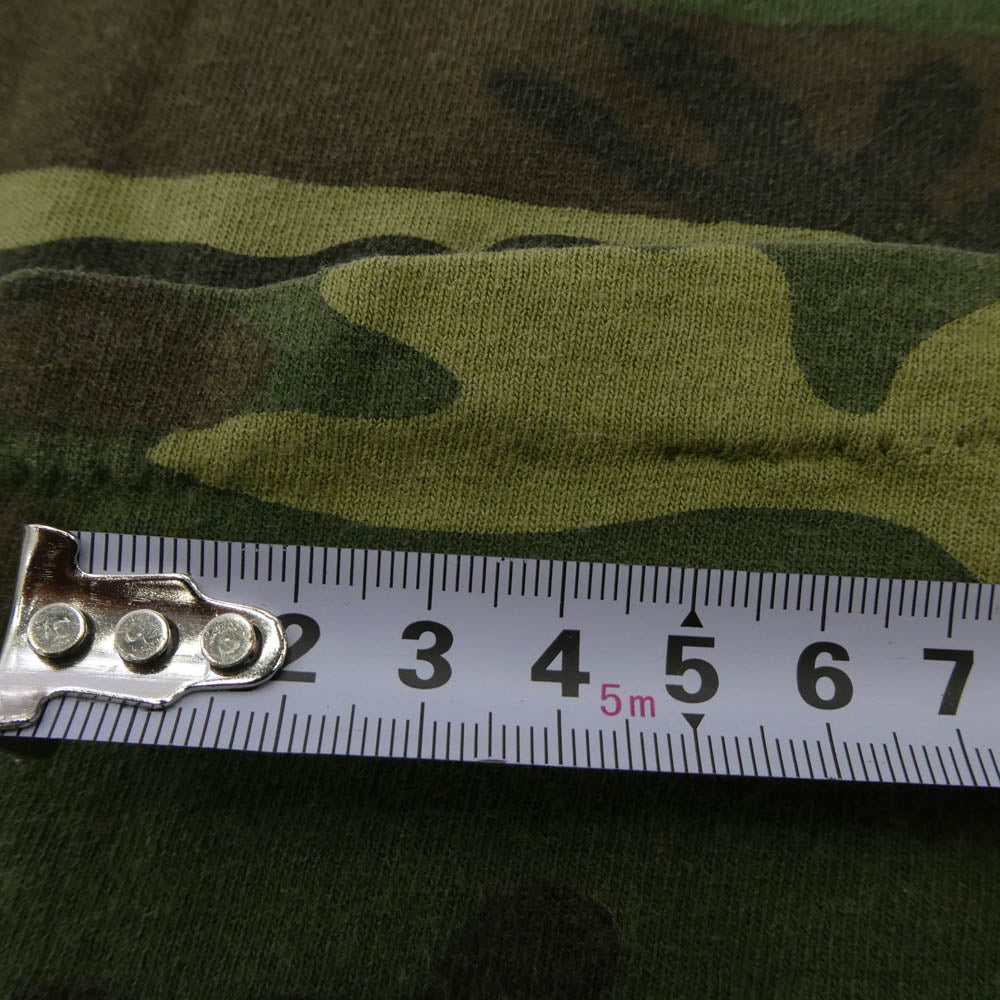 CHROME HEARTS クロムハーツ(原本無) OLD オールド CHクロス バックロゴ刺繍 FUCK YOU カモフラ ポケット付き 半袖 Tシャツ カモフラージュ系 M【中古】