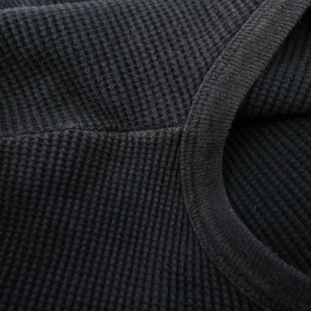 CHROME HEARTS クロムハーツ(原本無) OLD オールド ヴァインダガー バックロゴ刺繍 FUCK YOU サーマル ポケット付き L/S 長袖 カットソー ネイビー系 L【中古】