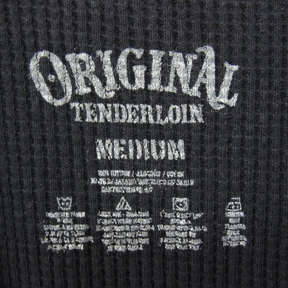 TENDERLOIN テンダーロイン 19AW THERMAL ACID DLR PROCLUBボディ サーマルアシッド バックロゴ ロンT 長袖 カットソー ブラック系 M【中古】