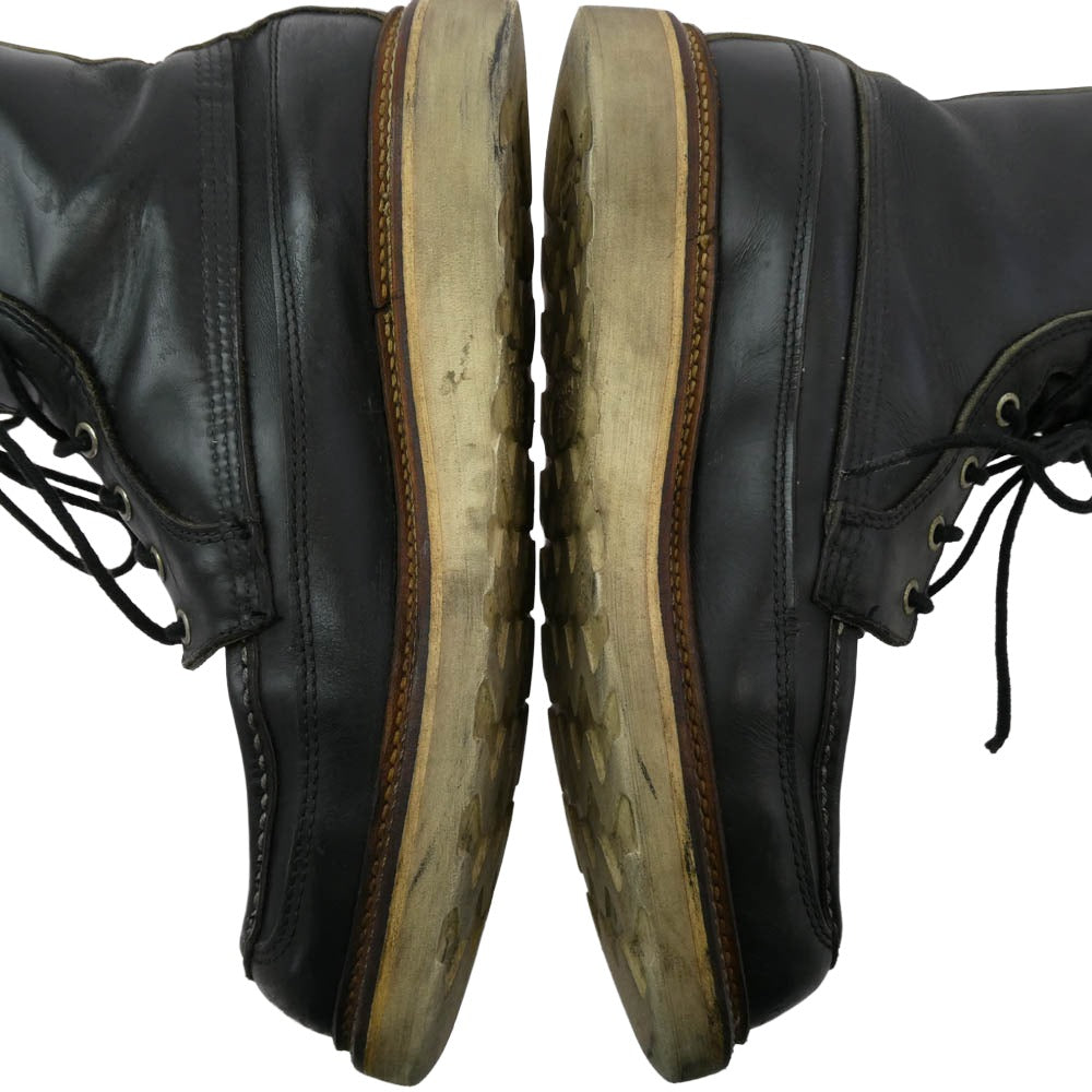 RED WING レッドウィング 1952 50周年モデル 犬タグ アイリッシュセッター レースアップ ブーツ ブラック系 9.5【中古】