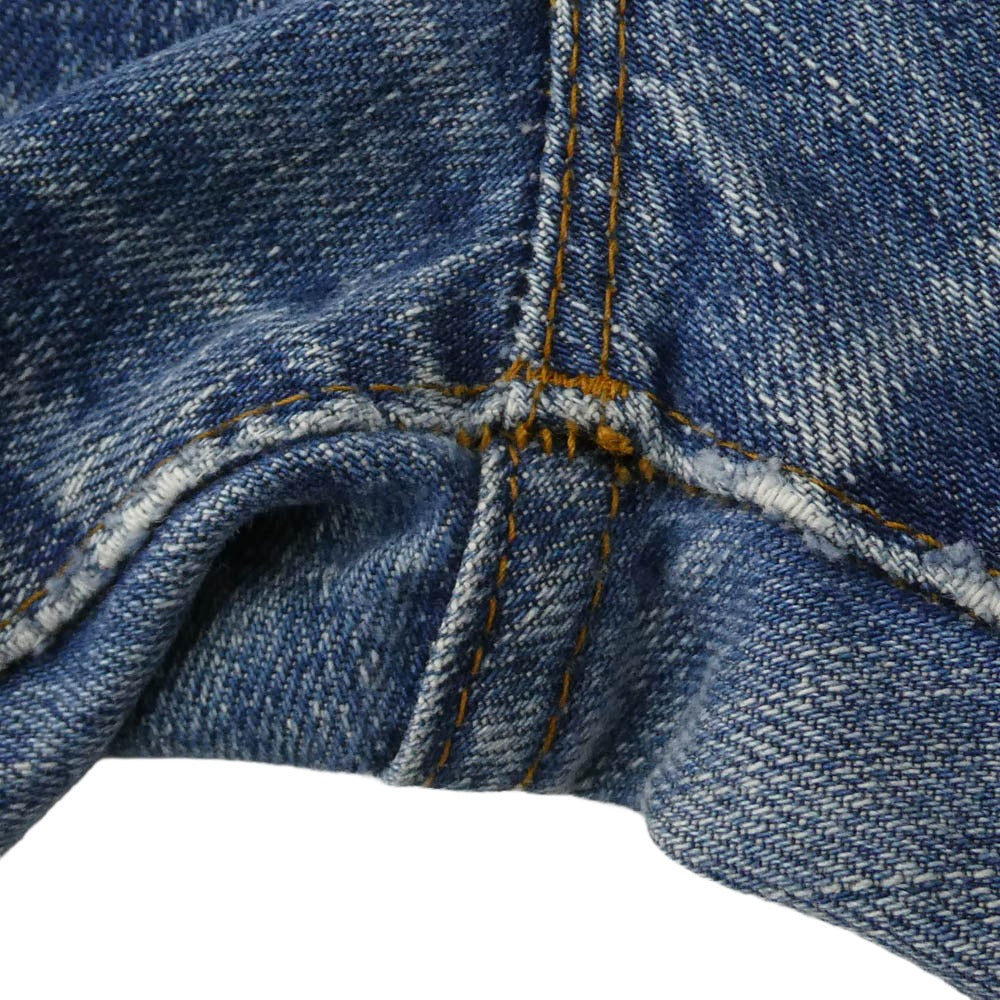 Levi's リーバイス 60s 70s 505 BIGE 脇割り ボタン裏8 42TALON 並行ステッチ デニム パンツ インディゴブルー系【中古】