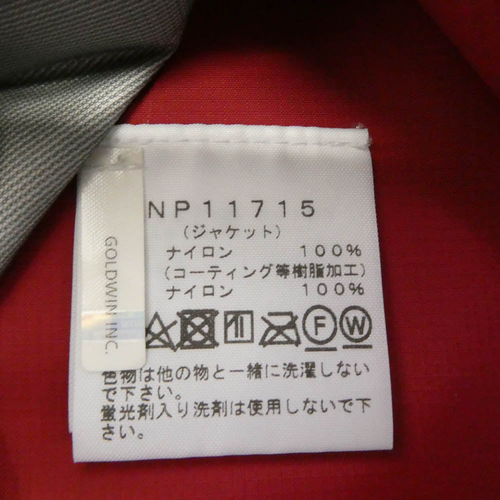 THE NORTH FACE ノースフェイス NP11715 RAINTEX レインテックス レインスーツ マウンテンパーカー エンジ系 L【中古】