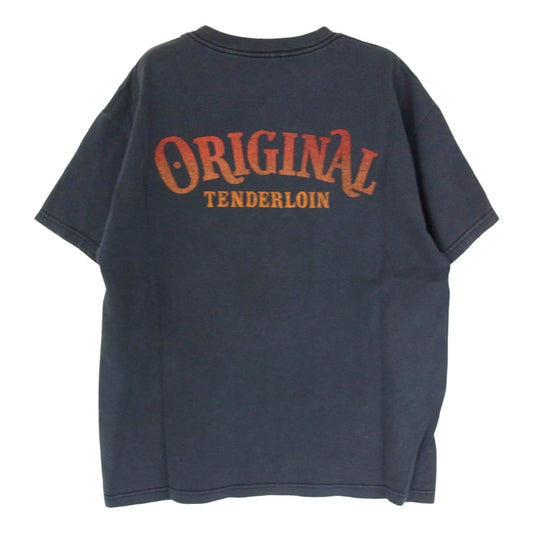 TENDERLOIN テンダーロイン T-TEE 2 HELL ON WHEELS プリント 半袖 Tシャツ ブラック系 M【中古】