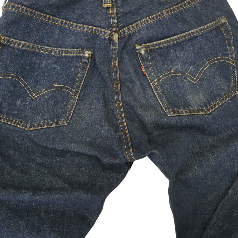 Levi's リーバイス 50s 501XX 53MODEL 53モデル 革パッチ 両面均等V ボタン裏刻印無 デニムパンツ インディゴブルー系【中古】