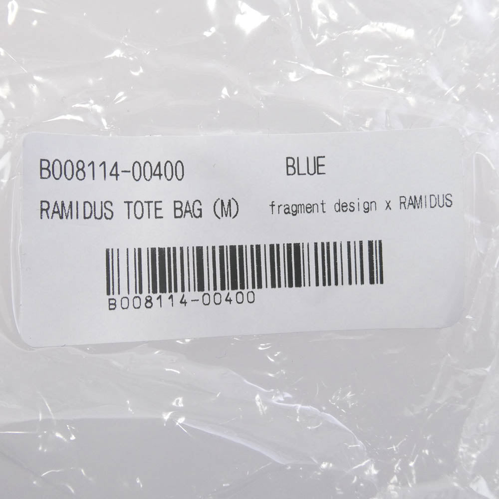 FRAGMENT DESIGN フラグメントデザイン B008114-004000 RAMIDUS TOTE BAG ラミダス トート バッグ ブルー系 ホワイト系【中古】