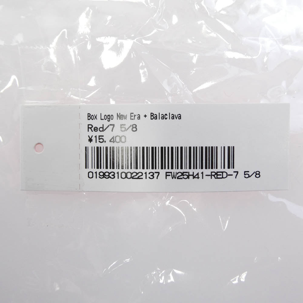 Supreme シュプリーム 25AW Box Logo New Era + Balaclava ボックス ロゴ ニューエラ バラクラバ キャップ レッド系【新古品】【未使用】【中古】