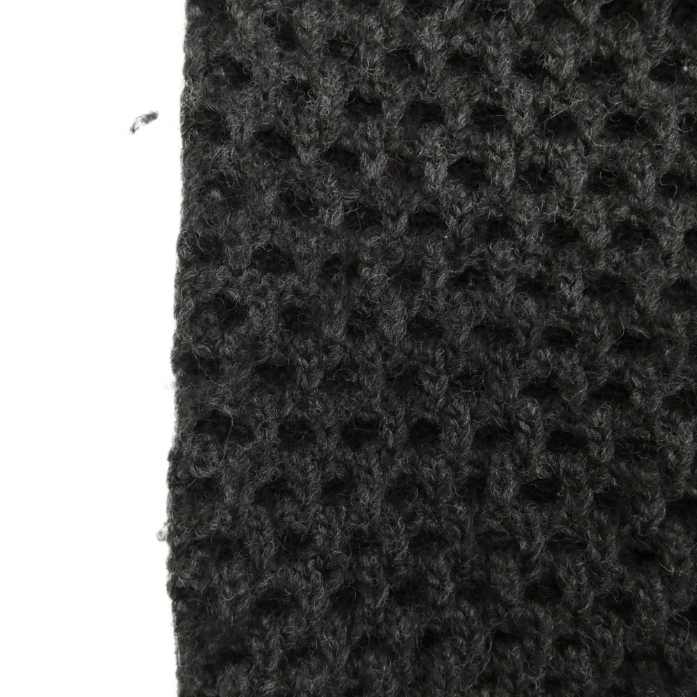 COMME des GARCONS HOMME コムデギャルソンオム 14AW HN-N011 ローゲージ ワッフル クルーネック 長袖 ニット セーター グレー系 L【中古】