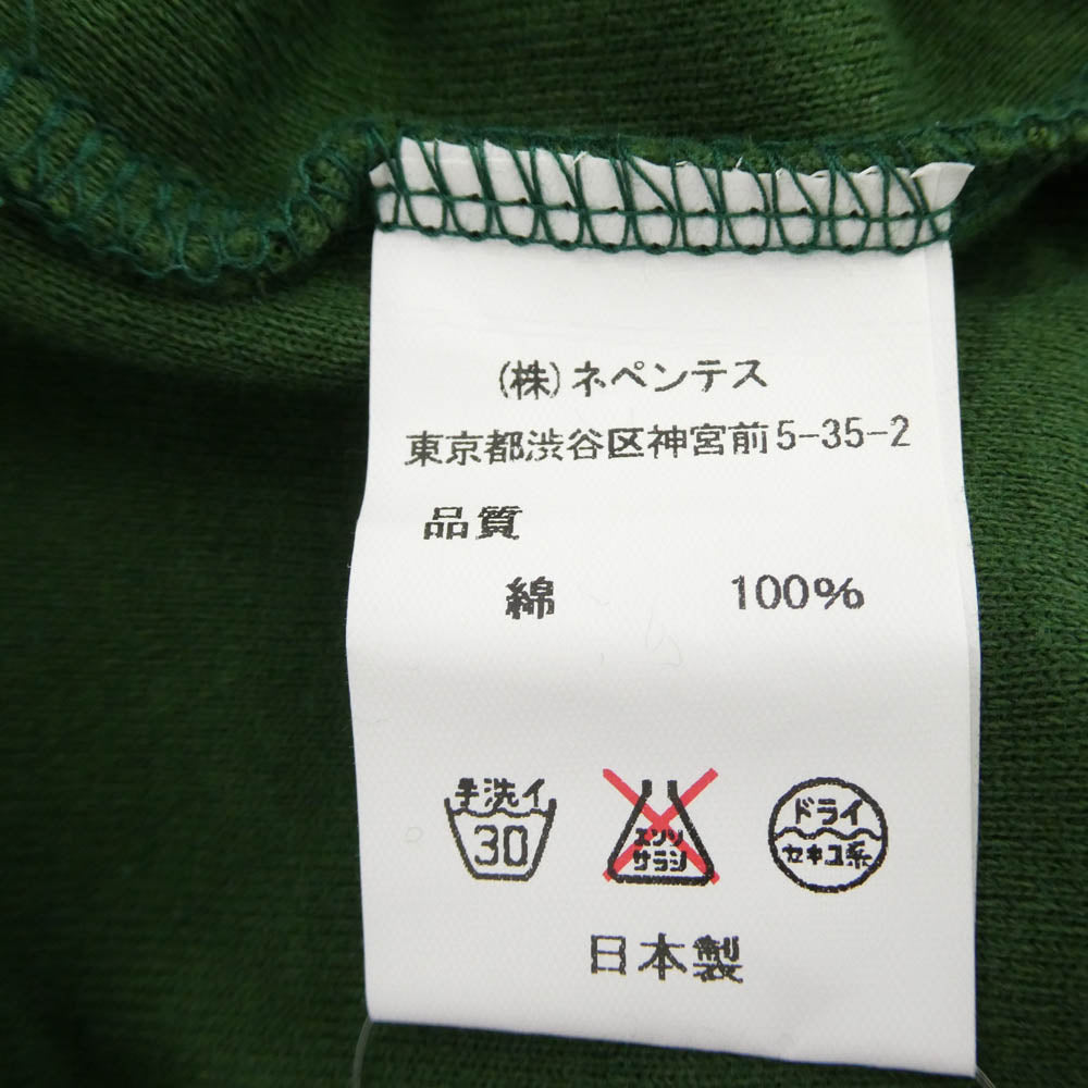 Needles ニードルス Crew Neck Tee フリース 半袖 Tシャツ グリーン系 S【中古】