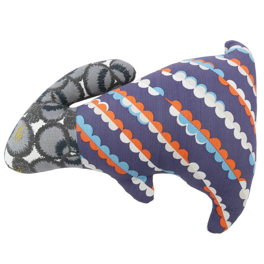 mina perhonen ミナペルホネン うさぎ クッション ネイビー系【中古】