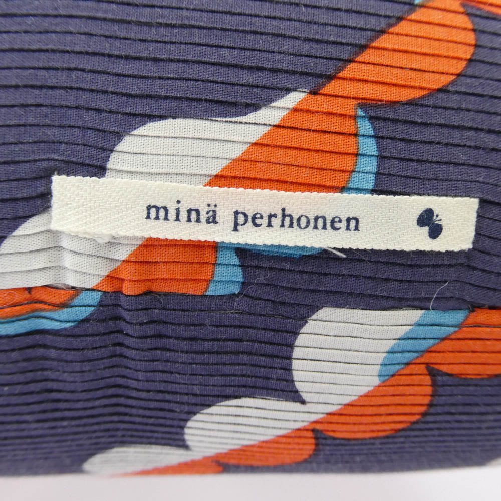 mina perhonen ミナペルホネン うさぎ クッション ネイビー系【中古】