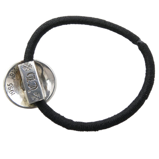 CHROME HEARTS クロムハーツ(原本有) HAIRBAND クロスボールボタン ヘアゴム コンチョ シルバー系【中古】