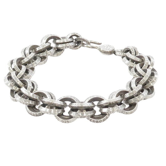 CHROME HEARTS クロムハーツ(原本無) 2 DOUBLE B RING ダブルBリング ブレスレット シルバー系【中古】