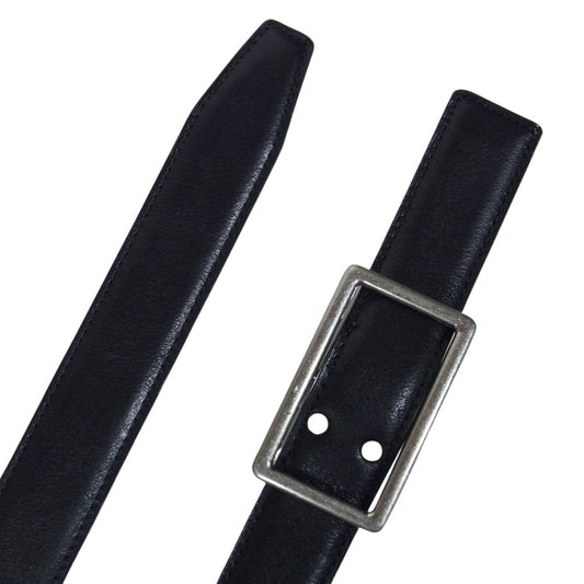 GRAPHPAPER グラフペーパー 4519702 Holeless Leather Classic Belt ホールレス レザー ベルト ブラック系【中古】