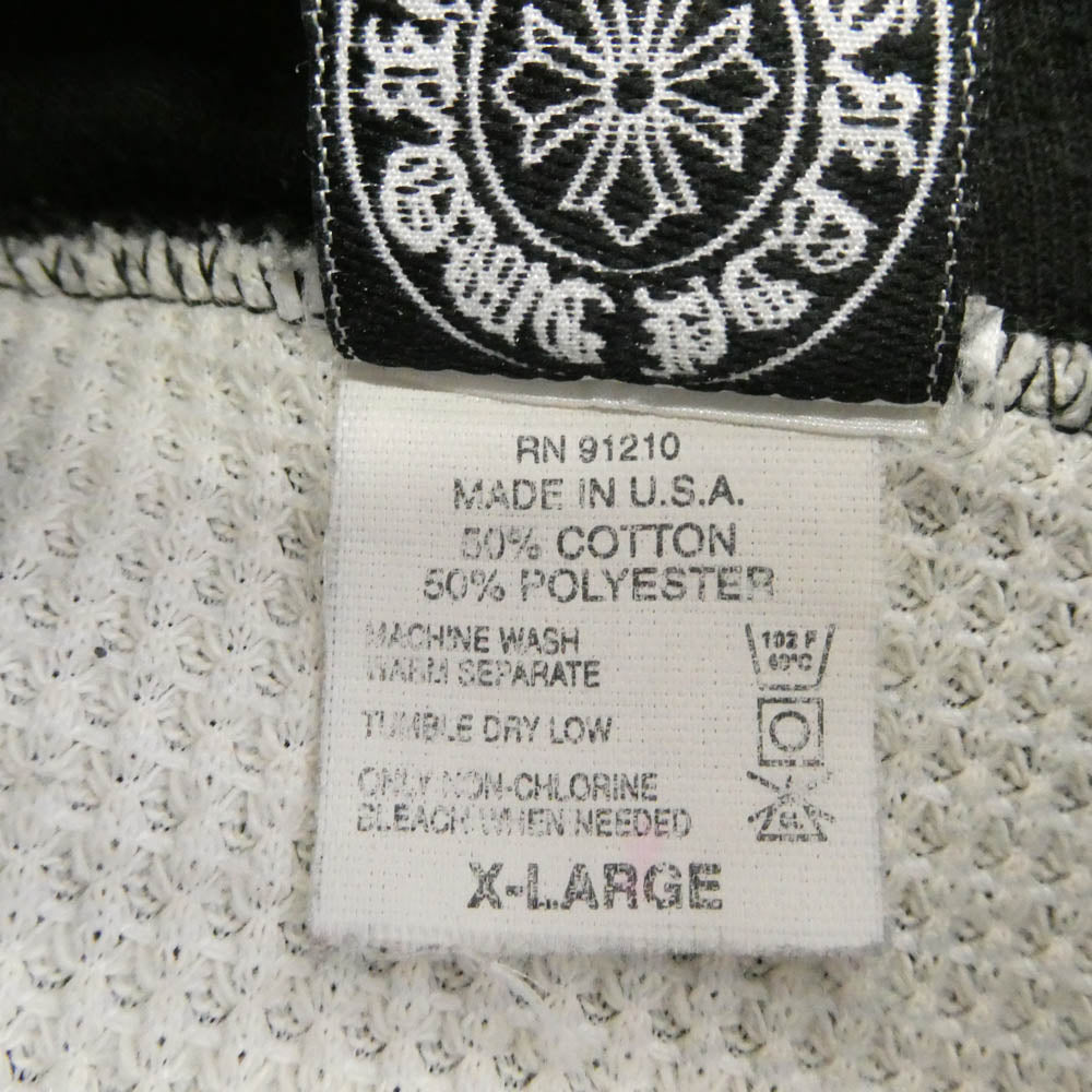 CHROME HEARTS クロムハーツ(原本無) OLD HORSESHOE FUCK YOU HOODIE オールド ホースシュー ファックユー 裏地サーマル プルオーバー スウェット フーディー パーカー ブラック系 XL【中古】