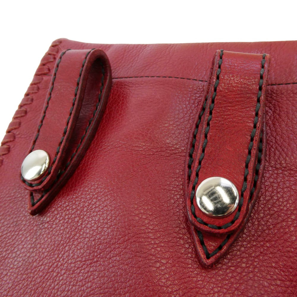 CHROME HEARTS クロムハーツ(原本無) セメタリークロスパッチ クロスボール フラット ヒッピー バッグ レッド系 マルチカラー系【中古】