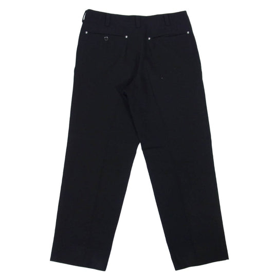 Yohji Yamamoto POUR HOMME ヨウジヤマモトプールオム HN-P16-101 ウール スタッズ トラウザーズ スラックス パンツ ブラック系 2【中古】