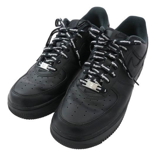 Supreme シュプリーム CU9225-001 AIR FORCE 1 LOW エアフォース 1 ロー スニーカー ローカット シューズ ブラック系 26cm【中古】
