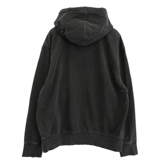 Supreme シュプリーム 22AW Pigment Printed Hooded Sweatshirt ピグメント プリント フーデッド スウェットシャツ フーディー パーカー ダークグレー系 M【中古】