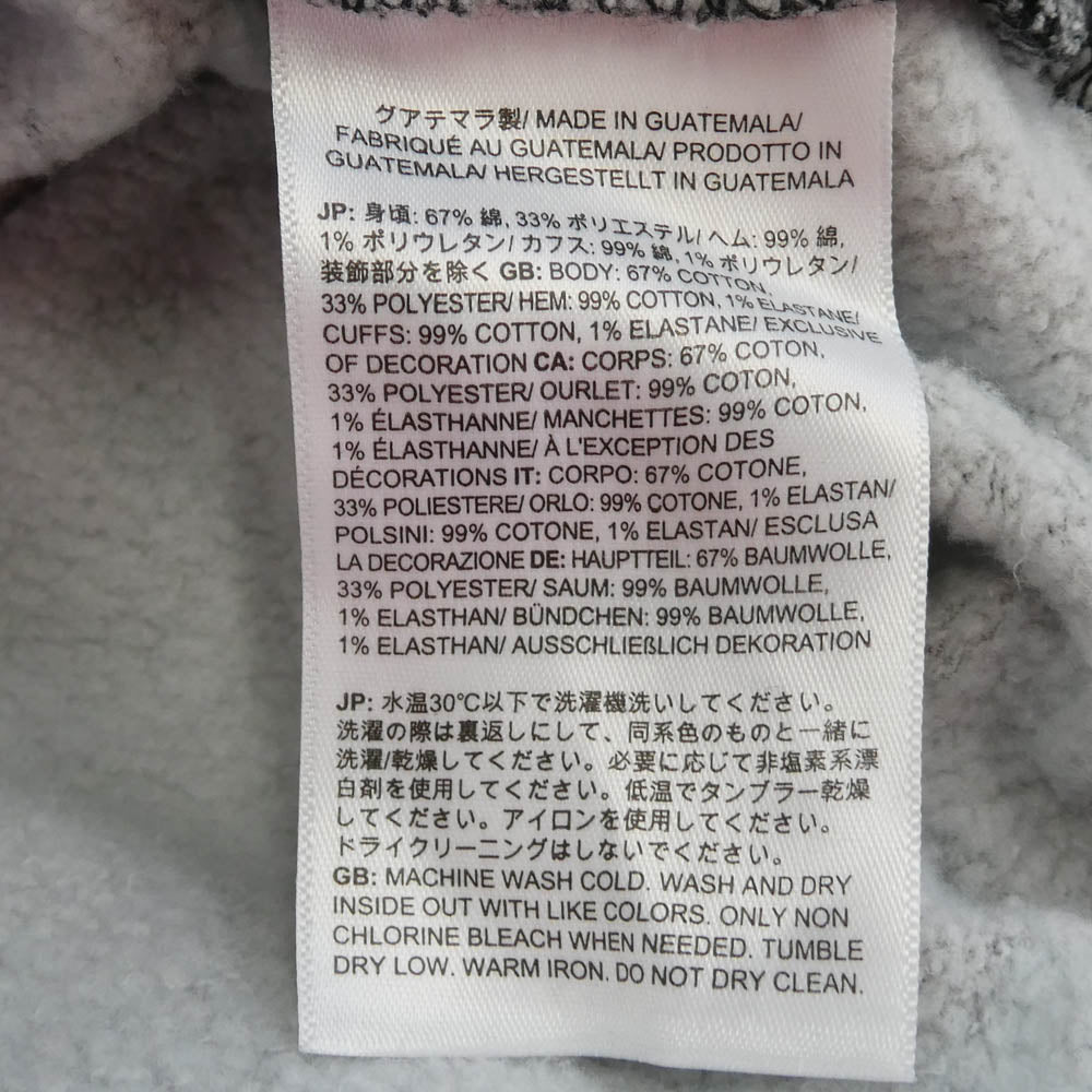 Supreme シュプリーム 22AW Pigment Printed Hooded Sweatshirt ピグメント プリント フーデッド スウェットシャツ フーディー パーカー ダークグレー系 M【中古】