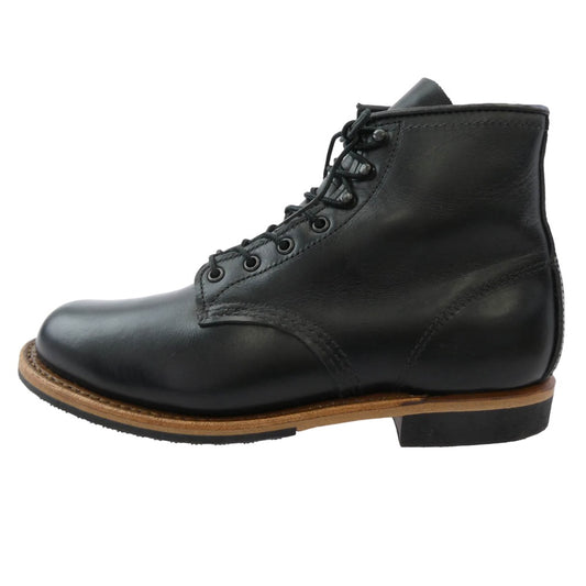 RED WING レッドウィング 9423 BECKMAN ベックマン ラウンドトゥ ブーツ ブラック系 US7【美品】【中古】