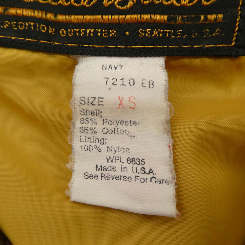 Eddie Bauer エディー・バウアー USA製 70S 黒タグ マウンテン パーカージャケット ブルー系 XS【中古】