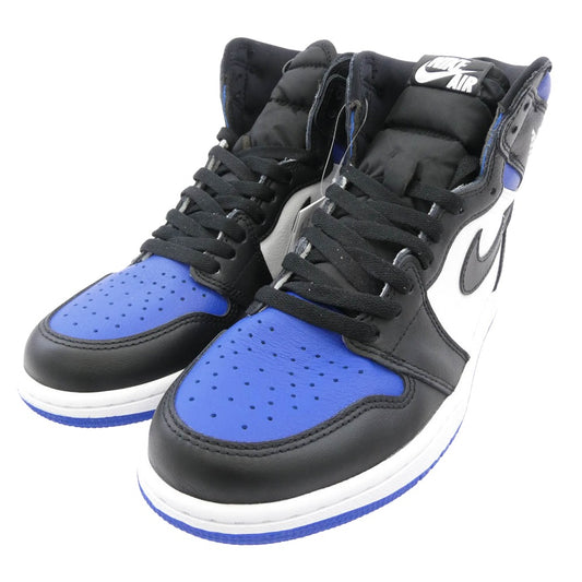 NIKE AIR JORDAN ナイキ ジョーダン 555088-041 Air Jordan 1 Retro High OG Royal Toe AJ1 エアジョーダン レトロ ハイ ロイヤル トゥ スニーカー ブラック系 ブルー系 26cm【極上美品】【中古】