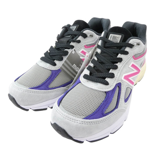 NEW BALANCE ニューバランス KITH キス UNITED ARROWS ユナイテッドアローズ M990KT4 × KITH キス × UNITED ARROWS & SONS ユナイテッドアローズ&サンズ 990V4 スモークパール スニーカー グレー系 マルチカラー系 25.5cm【極上美品】【中古】