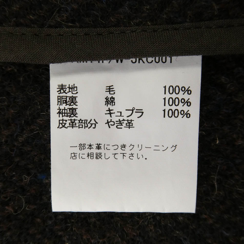 ザ・ラギッドクロージング x HARRIS TWEED ハリスツイード エルポーバッチ テーラードジャケット ダークブラウン系 L【中古】