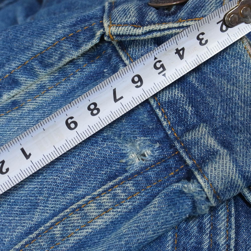 Levi's リーバイス 80s USA製 76001-1212 ケアタグ ボタン裏刻印674 レディース キッズ デニム ジャケット インディゴブルー系 M【中古】