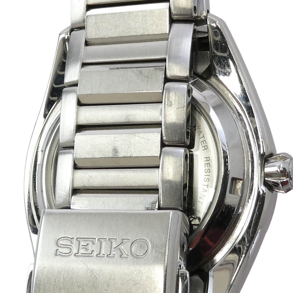 SEIKO セイコー 4R38-00F0 プレサージュ 裏スケルトン オートマチック 腕時計 シルバー系 ブルー系【中古】